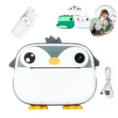 Câmera Infantil Impressão Hd Instantânea Filmadora Jogos