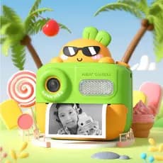 Câmera Infantil Instantâneal Fotográfica Hd Divertida Jogos Padrão De Rabanete