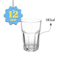 Jogo de Copo Bristol Long Drink 410ml Nadir Original - 12 Unidades