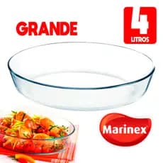 Assadeira Marinex oval sem tampa 4L grande Nadir