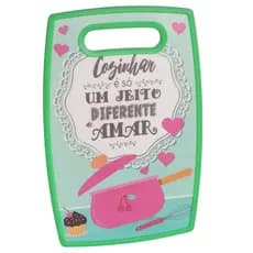 Tábua Corte Carne Legumes Plástico Reforçado Resistente 30Cm