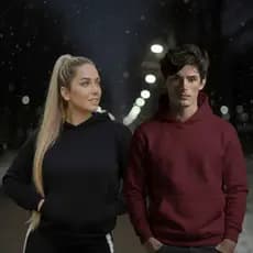 Kit 2 Blusa de Frio Masculina e Feminina Moletom Canguru Unissex Casaco Com Bolso e Capuz Promoção
