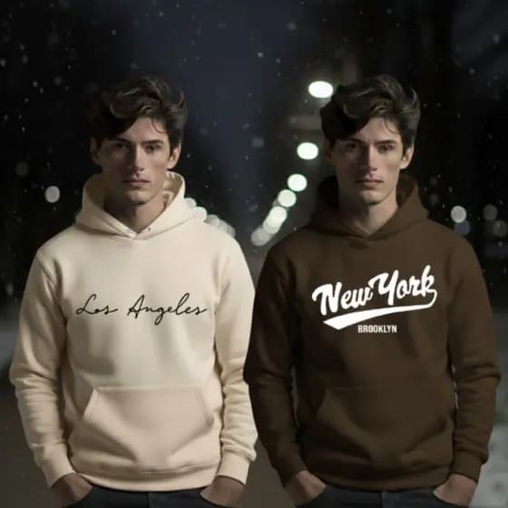 Kit 2 Moletom Canguru Masculino Estampado Blusa de Frio Unissex Envio Imediato Promoção