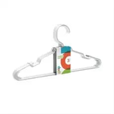 Kit 80 Cabide PopBaby Cristal Infantil 28cm Premium Sustentável Roupa Organizador Reforçado Especial