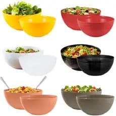 Tigela Saladeira Porta Salada Plástico Bowl Resistente Versátil Moderno BPA Free Zeek