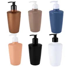 Porta Sabonete Liquido Para Banheiro Com Pump Pratico 380 Ml Bpa Free