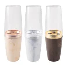 Porta Escova De Dentes E Pasta De Dente Resistente Com Tampa Para Banheiro Bpa Free