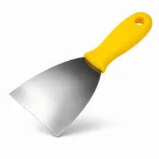 Espátula 3'' Inox Profissional Para Gesso Massa Reboco Drywall Cabo Ergonômico