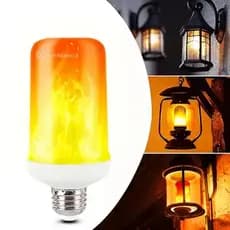 Luz Led Efeito Chama Fogo Tocha Luminária Casa 4 Modos Festa Junina Julina