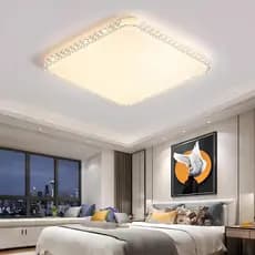 Plafon Led Cristal Multicor 1 Andar Sobrepor 60w 127/220v