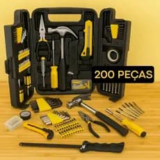 Kit Jogo De Ferramentas 200 Peças Com Maleta