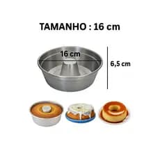 Forma de bolo e pudim TAMANHO 16