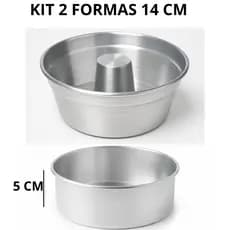 Kit Formas Assadeira De Bolo E Pudim Redonda 14Nº16Nº18Nº20Nº Multiuso Varias Medidas