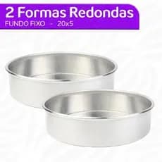 KIT 2 Forma Redonda Para Torta -20cm Diametro x 5cm Aitura