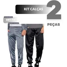 Calças Dry Fit Leves e Flexíveis - Academia e Moda Casual Kit com 2 unidades