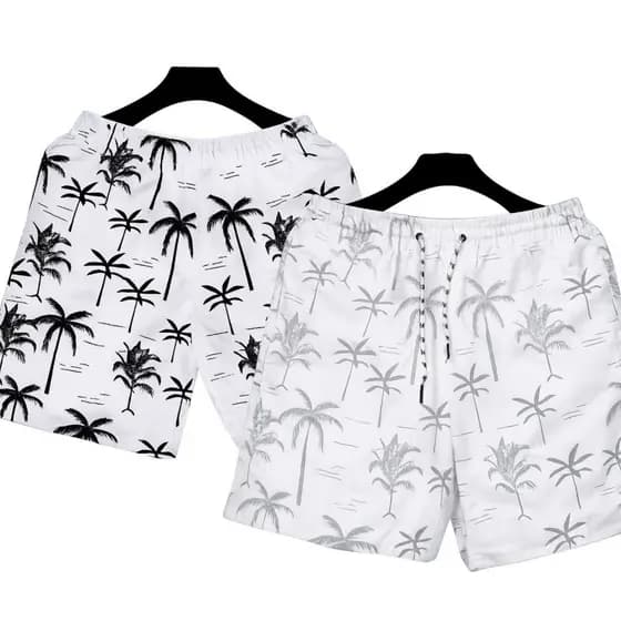 Bermudas Brancas coqueiro mais vendidas | Leve 2 e economize OU apenas 1 unidade.
