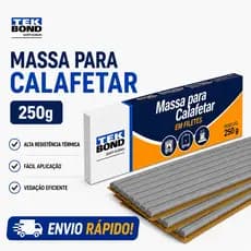 Massa De Calafetar Em Filetes 350g Cinza TEKBOND Para Vedação