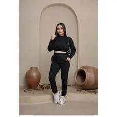 Conjunto Moletom Feminino Cropped + Calça Jogger