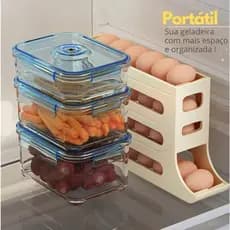 Suporte Porta Ovos Dispenser Geladeira
