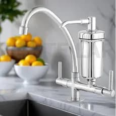 Torneira Cozinha com Filtro Gourmet Flexível 2 Jatos Bancada Pia Parede