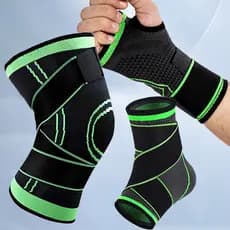 Protetores ajustáveis para pulsos, joelhos e tornozelos - ciclismo e esportes outdoor