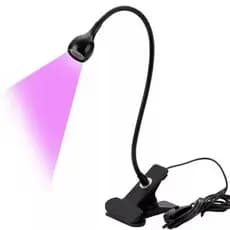 Luminária LED UV para Manicure USB de Mesa com Garra Presilha Flexível para Unhas em Gel