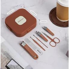 Conjunto de Cortadores de Unhas 8 Peças em Aço Inoxidável