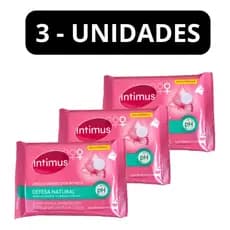 Kit 3 Lenço Umedecido Intimus Íntimo 16 Lenços