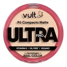 Base De Maquiagem Em Pó Compacto Vult Pó Compacto Matte Ultrafino - Vult Tom V420 - 9g