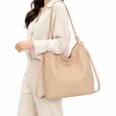 Bolsa Feminina Grande Hobo Alça Transversal Luxo Casual Trabalho Dia a Dia LaytonVivian L0055