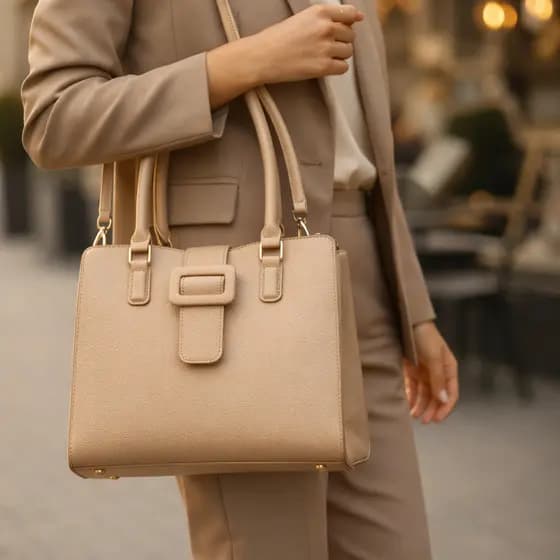 Bolsa Feminina Layton Vivian L8651 Elegante de Ombro e Transversal 33x26x13 cm