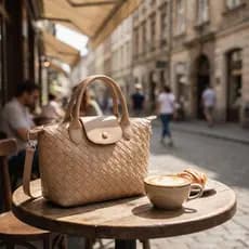 Bolsa Feminina Layton Vivian 77972 Trançada Transversal e Mão 34cm Elegante Premium