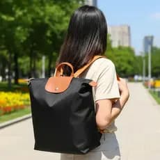 Mochila Feminina Nylon Leve Impermeável Grande 40cm Casual Escolar Trabalho 653