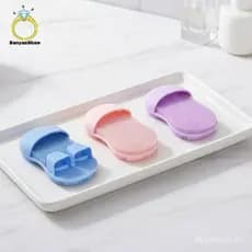 Conjunto de 8 escovas de limpeza facial de silicone macio, utilizadas para cuidados faciais manuais, com bons resultados