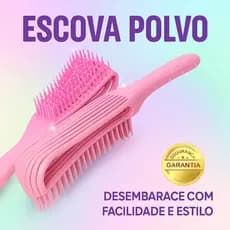 Escova Desembaraçadora de Cabelo Polvo Antifrizz 24x4,5cm Cores Sortidas