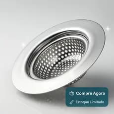 Ralo de Inox Premium para Pia Borda Larga 11,5cm - Alta Qualidade e Durabilidade