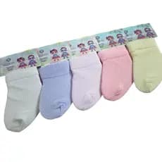 Kit 12 Pares de Meias para Bebê Recém Nascido RN 0–6 Meses | Enxoval e Saída Maternidade Essencial