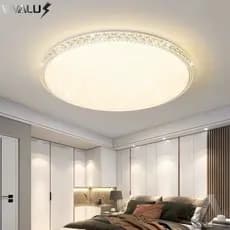 Luminária Teto Plafon Led Sobrepor Efeito Cristal Céu Estrelado Brilhante 3 Cores Borda Infinita