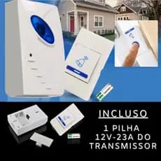 Campainha De Tomada Bivolt Sem Fio Wireless Alcance Até 50 Metros e 36 Toques