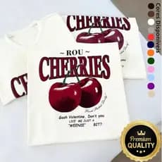 Camisetao feminina estampa cereja nova Blusao Feminino Camisetão Academia Gym