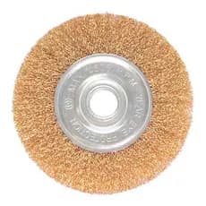 Escova De Aço Carbono Circular Ondulado 100 Mm Furo 22,2 Mm