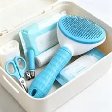 Escova Anti-Pelo para Gatos e Cães – Remove Pelos Soltos + Massageia com Conforto - SHEFA