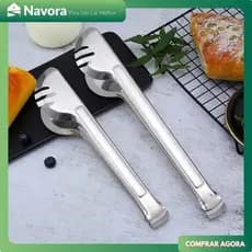 Pegador de Alimentos Aço Inox Food Grade para Churrasco Cozinha Frutas Carnes