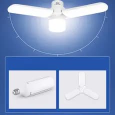 Luminária LED Lampada Multifuncional 3 Petalas 18w Dobrável