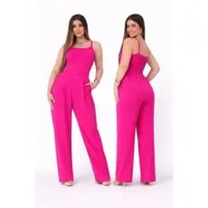 Macacão Longo Feminino Pantalona Elegante (36 ao 44) Confortável