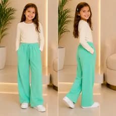 Calça Pantalona menina