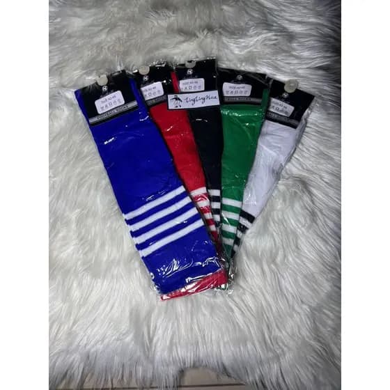 Kit 2-12 Pares Meião De Futebol Adulto Listras Jogador Esporte/ tamanho 42-46/276