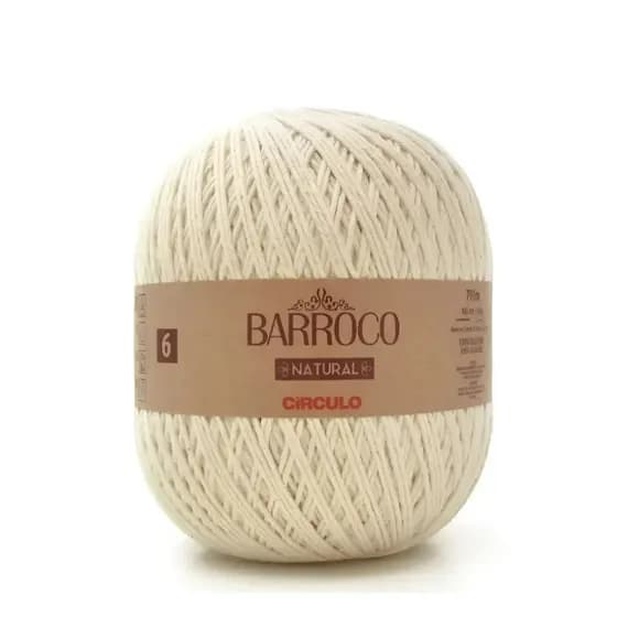 Barbante Barroco Natural Fio 4,6 Circulo- Escolha O tamanho