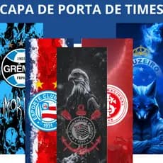 Capa de Porta Decoração de Natal - Escudo de Time Casa Tecido Sublimado Veste C/Elástico 0,85x2,10m