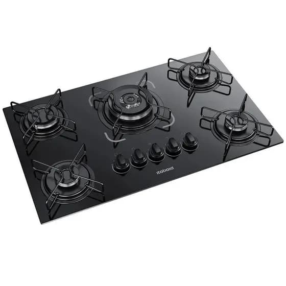 Cooktop a Gás Itatiaia 5 Bocas Essencial com Tripla Chama